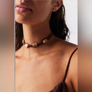 Free People, Sweet Carolina Choker, Tan Ocean Jasper